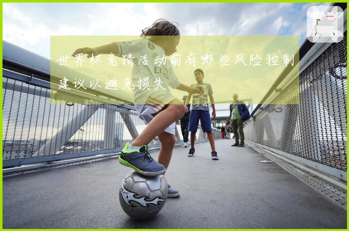 世界杯竞猜活动前有哪些风险控制建议以避免损失